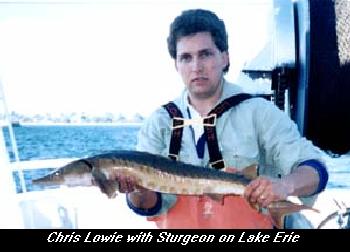 Chris with sturgeon